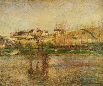 flood in pontoise 1882 Camille Pissarro Oil Paintings